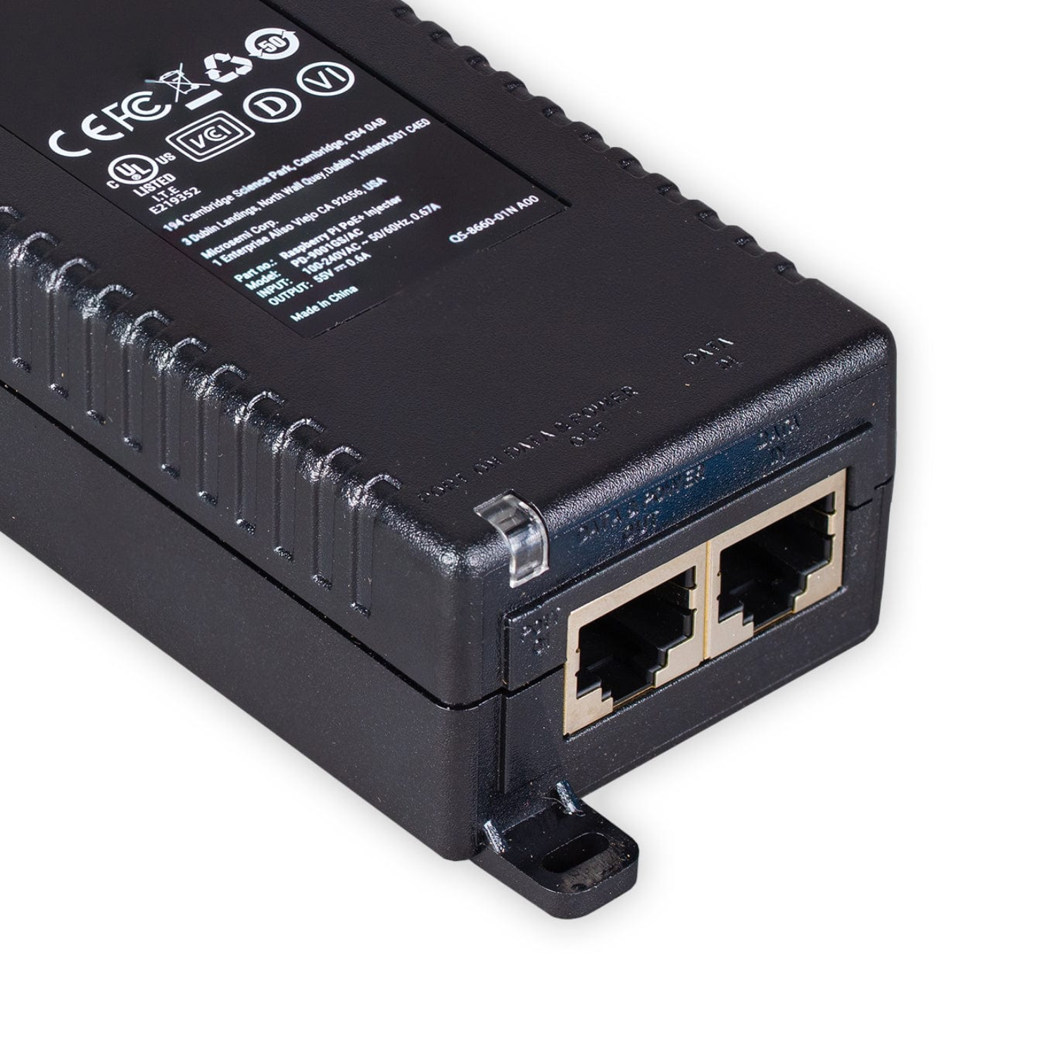 Official Raspberry Pi PoE+ Injector Power over Ethernet Injector – REES52