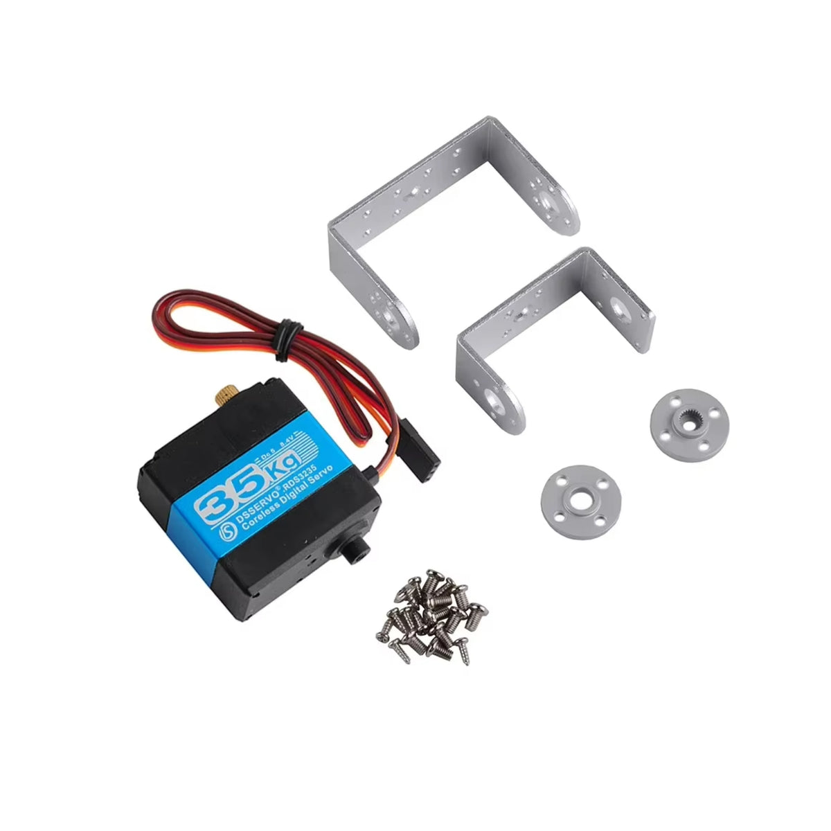 DSSERVO RDS3235 35kg Coreless Gear Servo - 90°, 180°, 135°, 270°, 360 ...