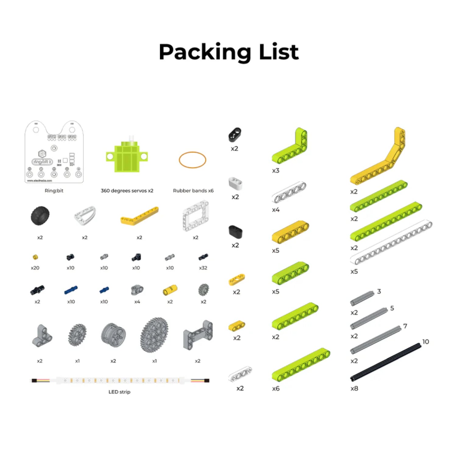 6-in-1 Ring:bit Kit Microbit Kit