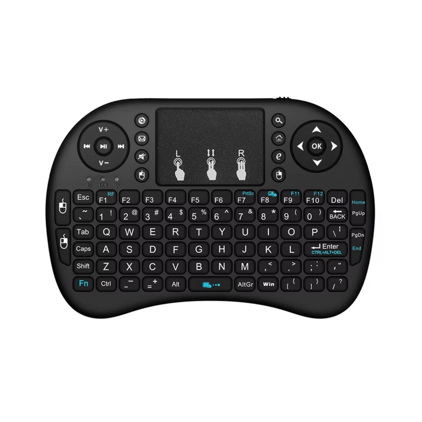 i8 Wireless Keyboard/Mouse Mini Air Mouse Mini Keyboard with Touchpad Raspberry Pi Wireless Keyboard Portable Keyboard for Raspberry Pi/Android TV - RP002