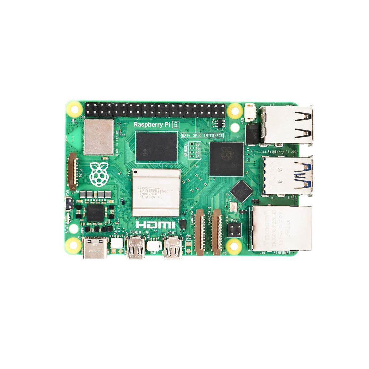 Raspberry Pi 5 Single Board Computer with SDRAM 2GB, 4GB, 8GB, 16GB ...