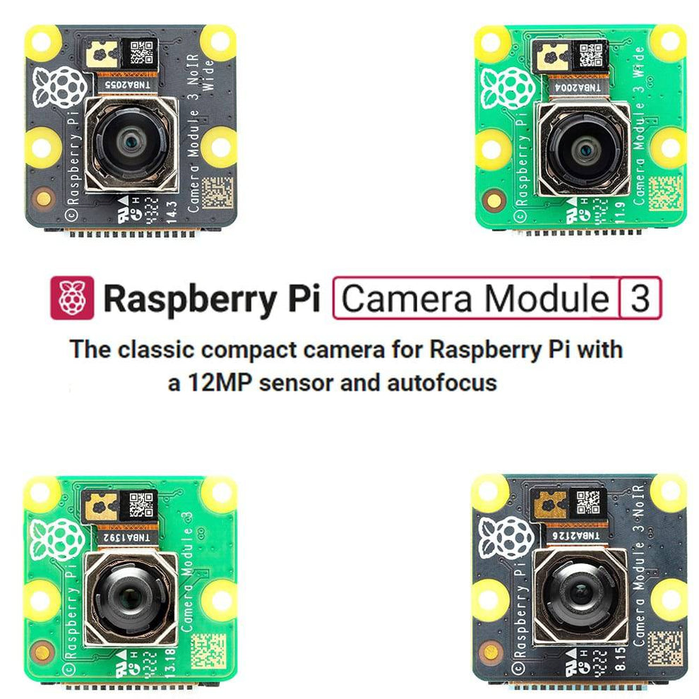 Sony Sensor On Raspberry Raspberry Pi Camera Module 3 with 75°/ 120° 12MP Sony IMX708 Sensor ...