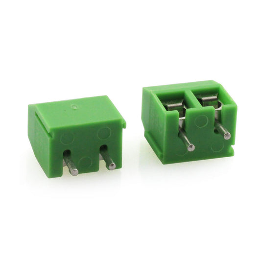 3.5mm Terminal Connector 3.5mm Pitch 2 pin 2 way Straight Pin PCB Screw Terminal Block Connector - RS042 - REES52