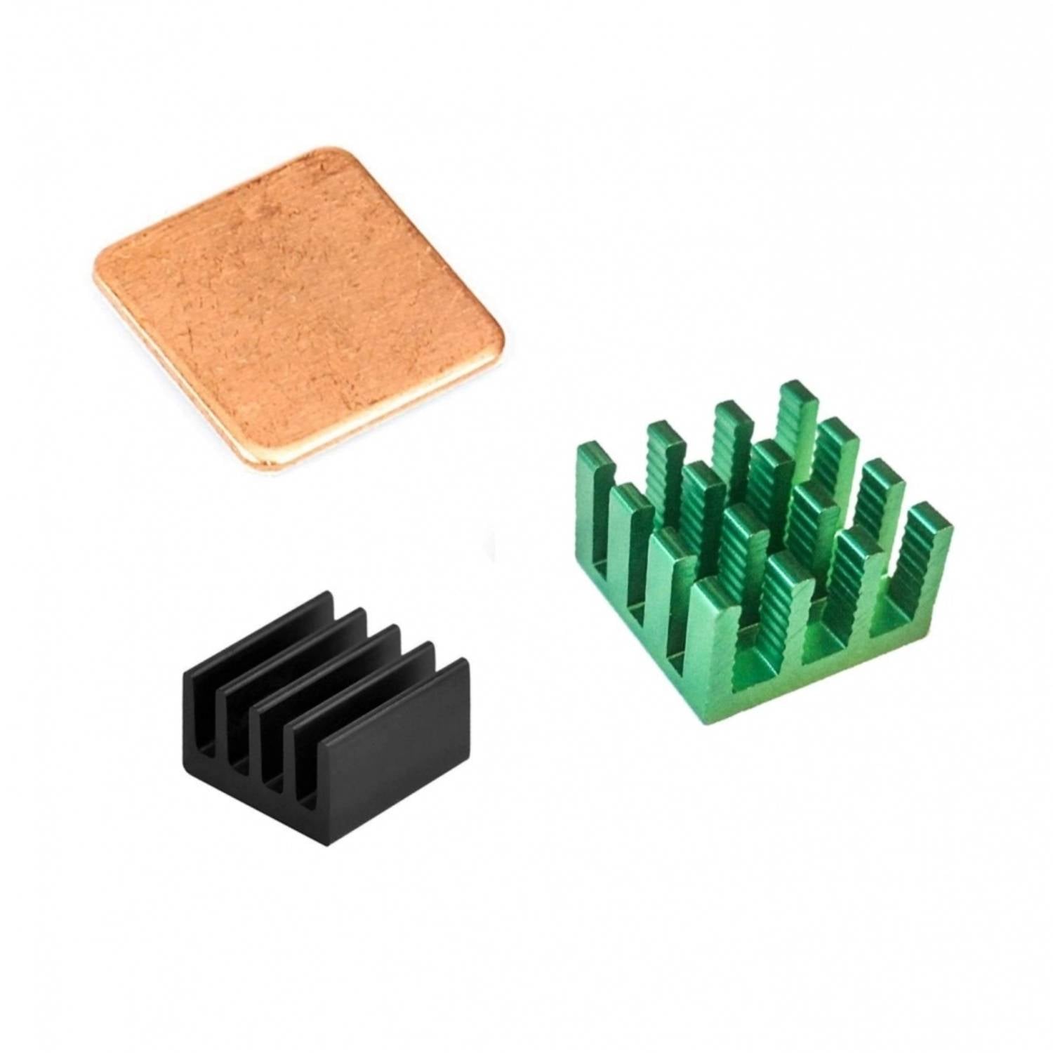 Raspberry Pi Heatsink Set 3-in-1 Heatsinks Pi Heatsink Kit Cooling Heatsink Set for Raspberry Pi 2/ Pi 3/ Pi 4 Model B/B+ - RS099