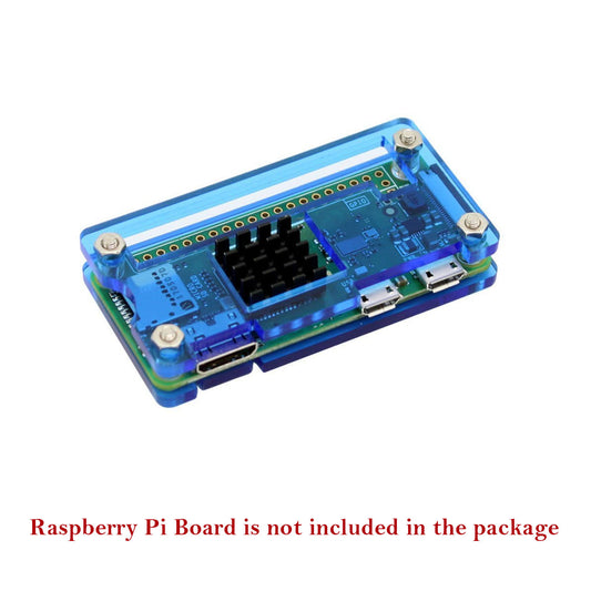 Raspberry Pi Zero/Zero W/Zero 2W Acrylic Case Raspberry Pi Zero Case Raspberry Pi Zero W Case Raspberry Pi Zero 2W Case Shield Your Pi Zero: Elegant Acrylic Case - Blue - RS1008