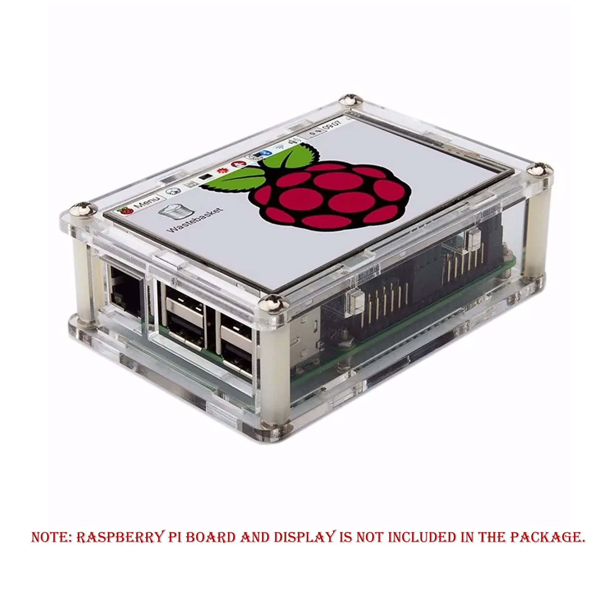 Raspberry Pi 3 3.5 inch LCD Case Clear Acrylic – REES52