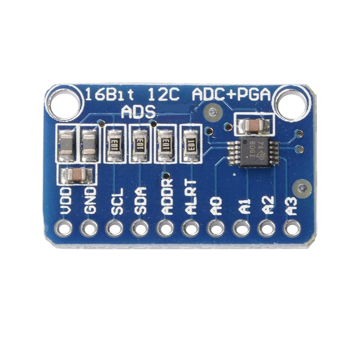 ADS1115 16 Bit I2C ADC Module 4 Channel Programmable Gain Amplifier ...