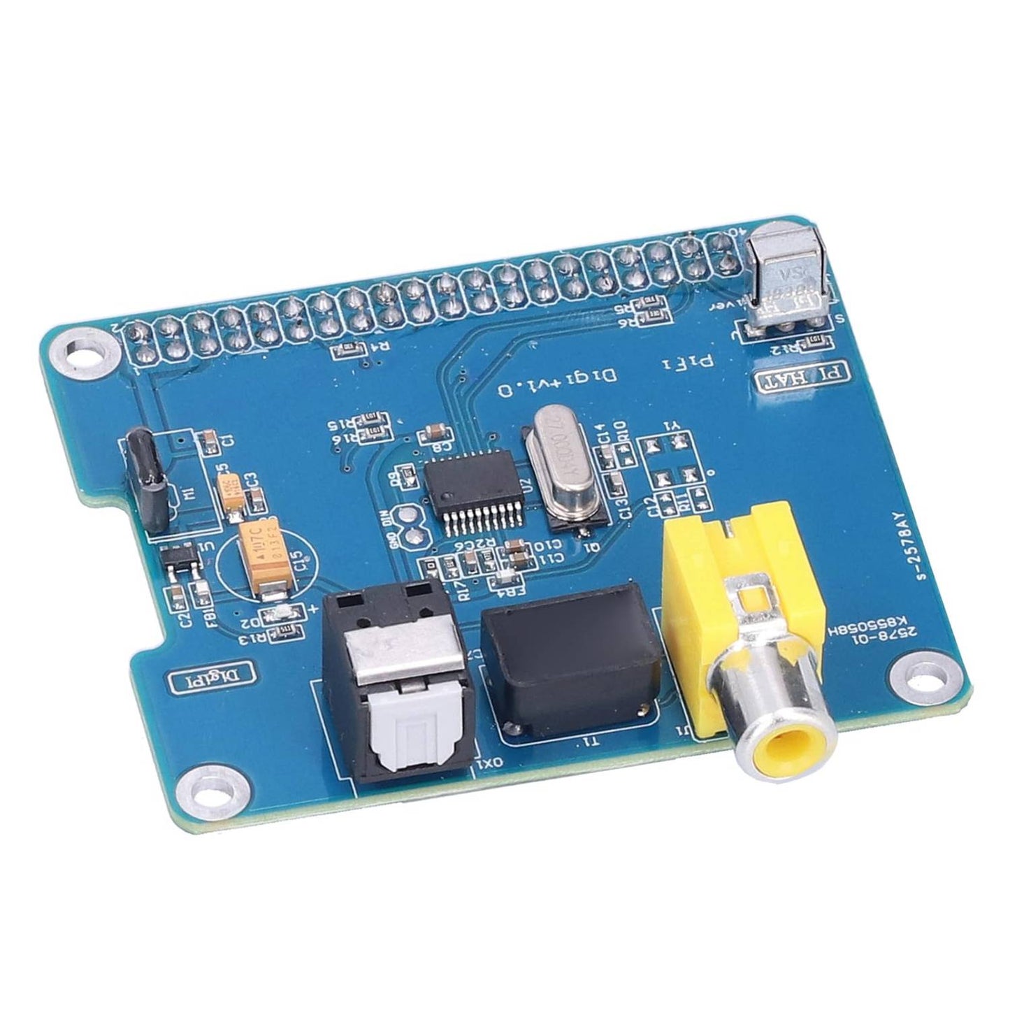 Raspberry Pi HiFi DiGi+ DAC Audio DAC Digital Sound Card I2S HiFi Audio Board High-Quality Audio Card I2S SPDIF Optical Fiber RCA for Raspberry Pi 4/3/2 - RS113