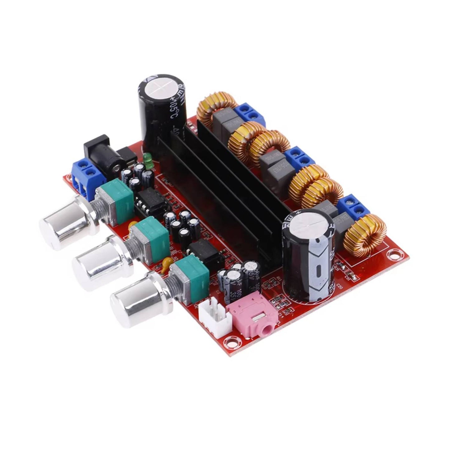 DC12V-24V TPA3116D2 Amplifier Board 2.1 Channel Amplifier Module 2x50W+100W Subwoofer Speaker Amplifiers Digital Audio Amplifier Board Subwoofer Amplifier Module for Car Audio - RS1197