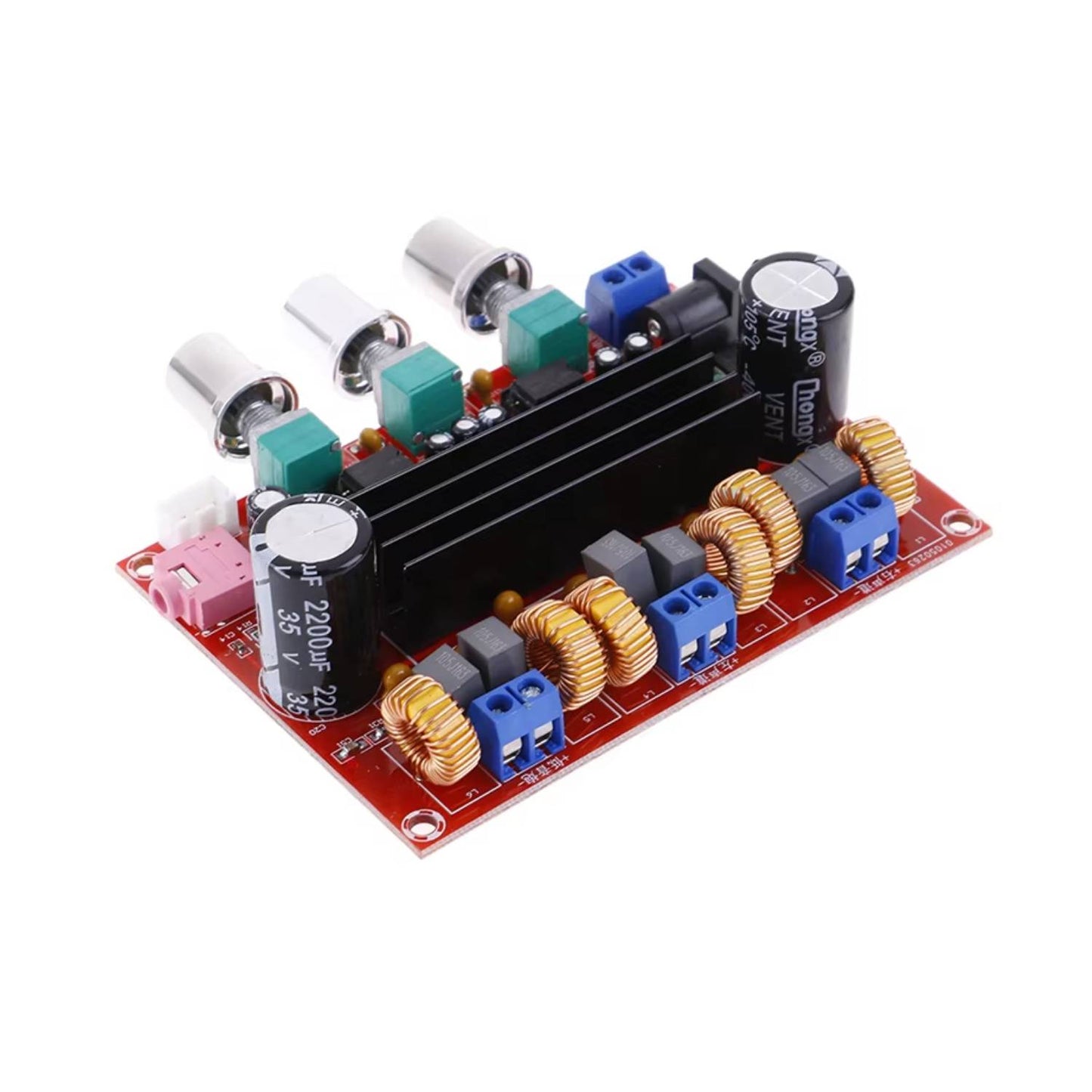 DC12V-24V TPA3116D2 Amplifier Board 2.1 Channel Amplifier Module 2x50W+100W Subwoofer Speaker Amplifiers Digital Audio Amplifier Board Subwoofer Amplifier Module for Car Audio - RS1197