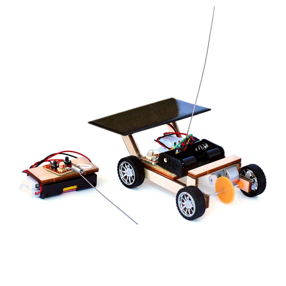 DIY Wooden Solar Car STEM Kit With Wireless Remote Control – REES52