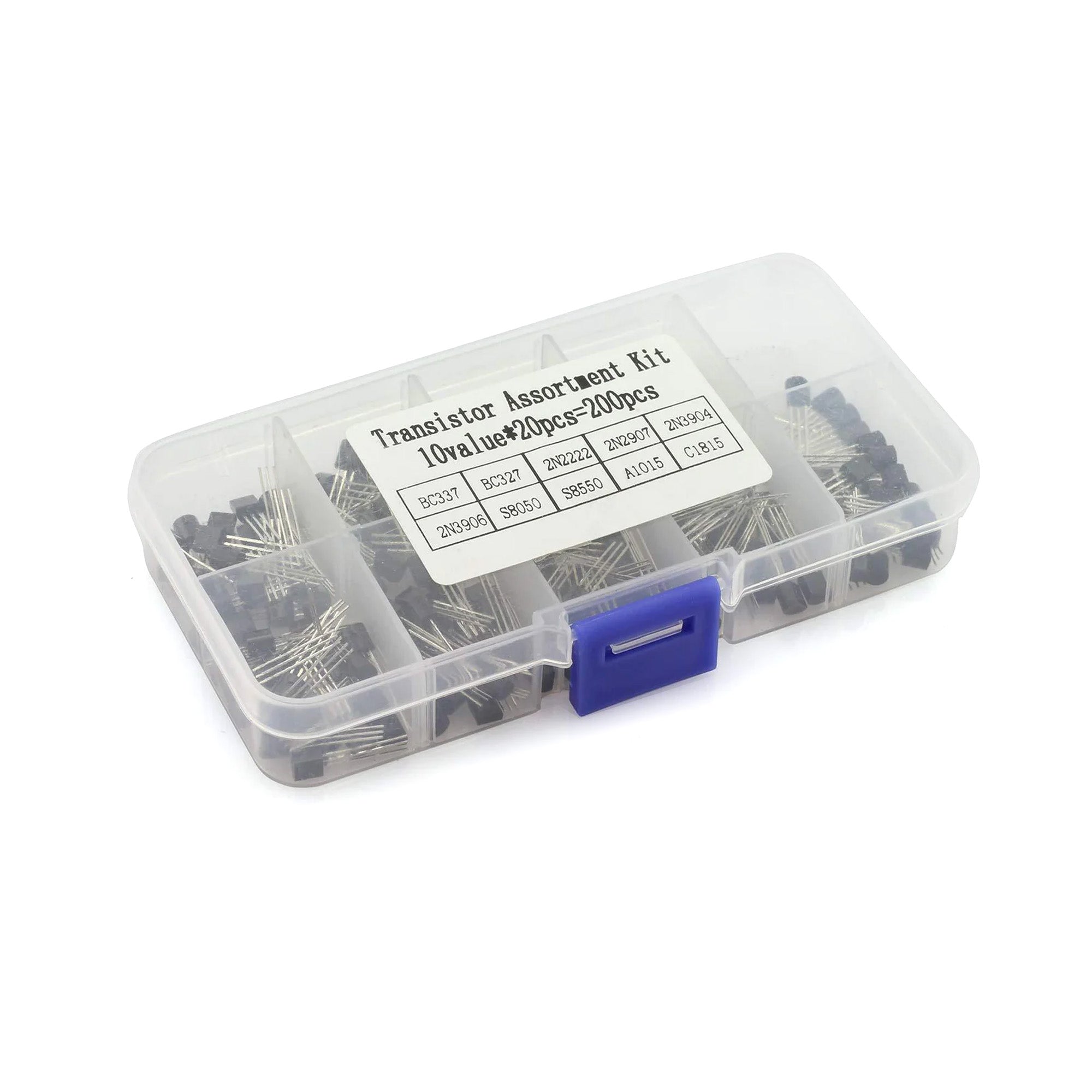 Transistor Kit 10 Value 200 Pieces NPN PNP Power – REES52