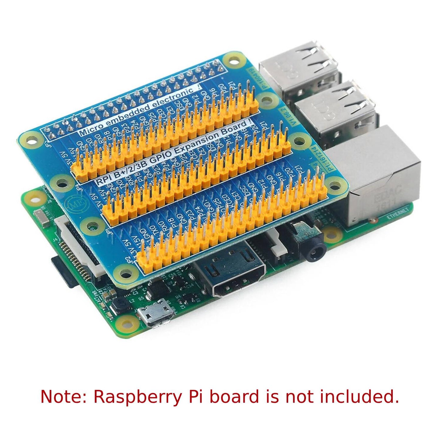 1-to-3 Raspberry Pi GPIO Expansion Board Raspberry Pi GPIO Expander One to Three GPIO Expander Versatile GPIO Board for Raspberry Pi 4 Pi 3 Pi 2 Pi Model B+ - RS181