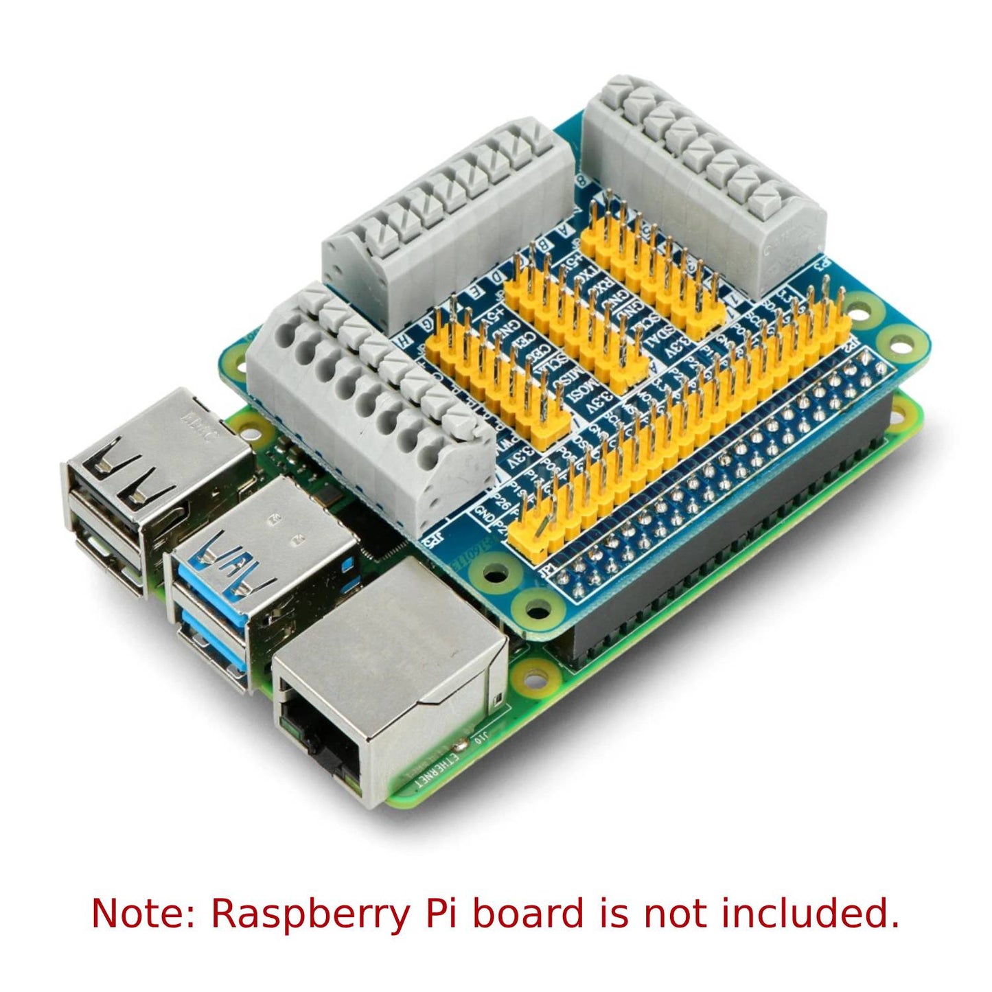 Raspberry Pi GPIO Expansion Board Multi-function GPIO Expansion Board All-in-One GPIO Shield Comprehensive I/O Expansion Board for Raspberry Pi 4/3B/3B+/2B - RS182