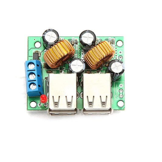 4-Port USB Step-Down Converter Power Supply Buck Converter Board Module DC 12V 24V 40V To 5V 5A For Car Charger Regulators - RS1879