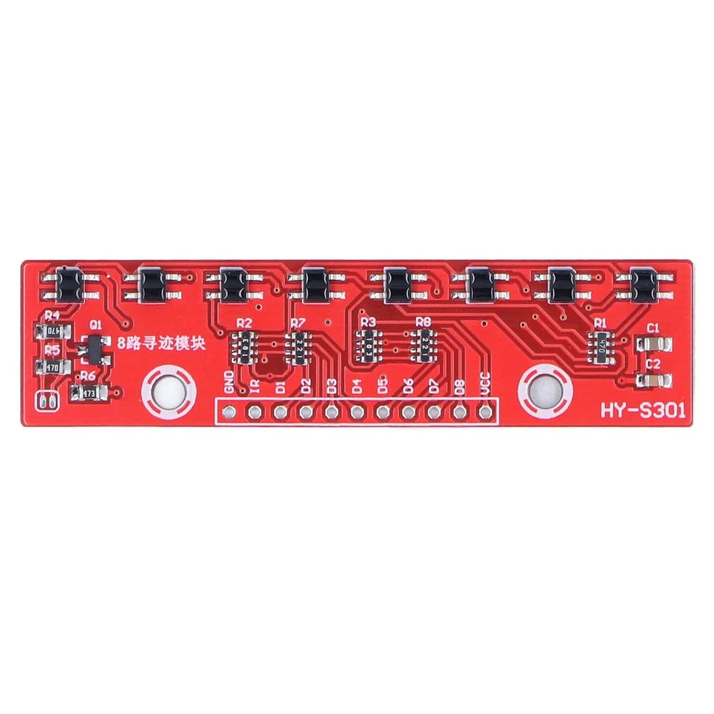 8 Channel Line Tracking Module QTR-8RC Line Following