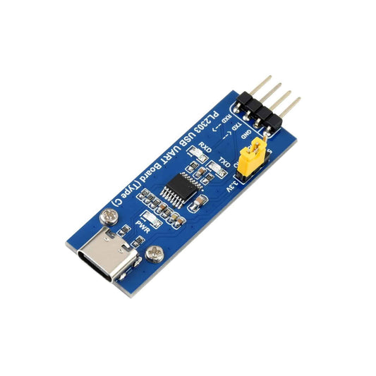 waveshare pl2303 usb uart board v2 pl2303 usb to uart (ttl) communication module v2, usb-c connector compatible with 1.8v/2.5v/3.3v/5v logic level supports windows xp/7/8/10/11 - rs4087waveshare pl2303 usb uart board v2 pl2303 usb to uart (ttl) communication module v2, usb-c connector compatible with 1.8v/2.5v/3.3v/5v logic level supports windows xp/7/8/10/11 - rs4087