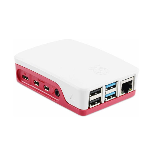 Raspberry Pi 4 Official Case for Raspberry PI 4 Model B 1GB, 2GB, 4GB, 8GB - (RED/White) - RS2426 - REES52