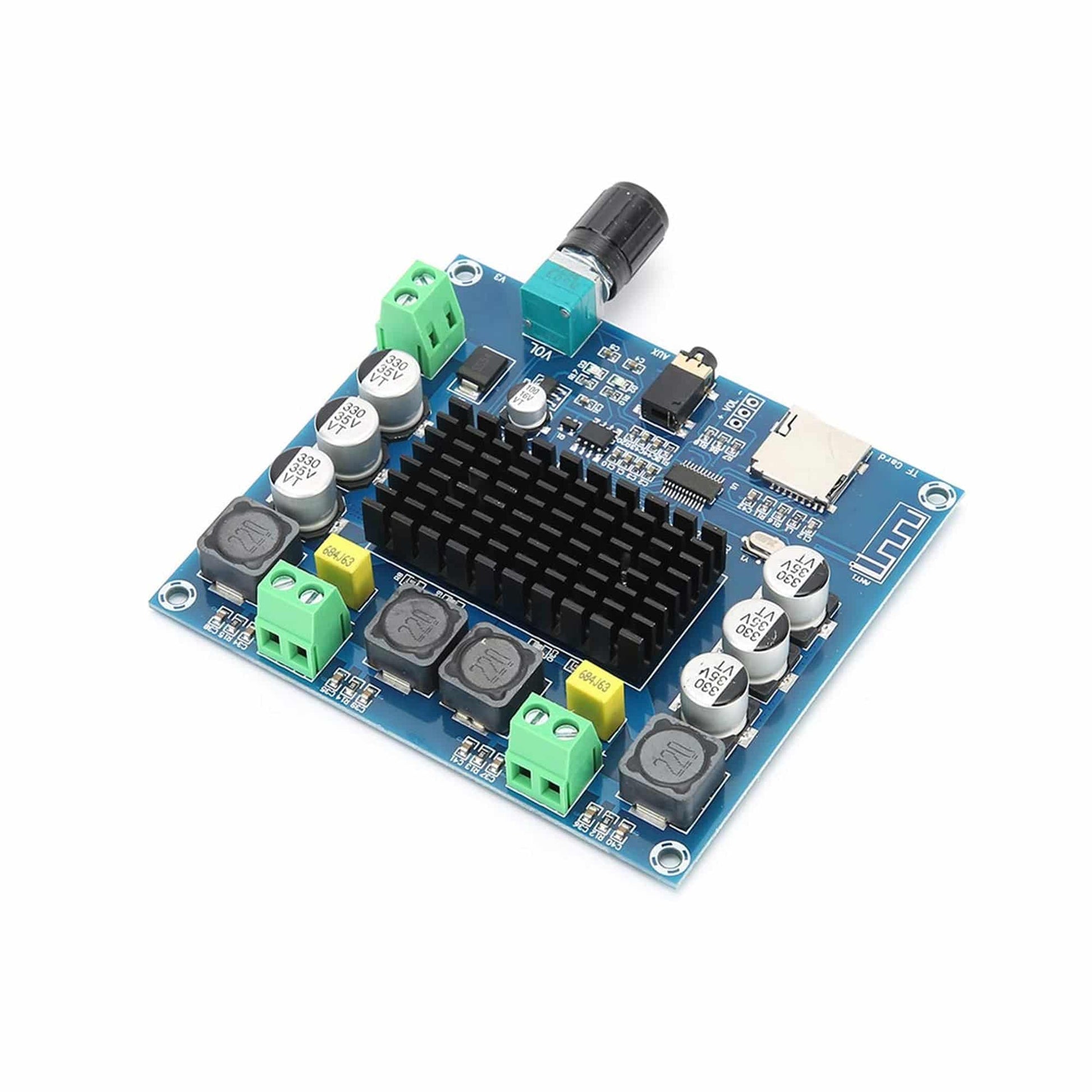 XH-A105 Bluetooth 5.0 TDA7498 2x100W Stereo Audio AMP Digital Amplifier Board Module Support TF Card AUX- RS2552 - REES52