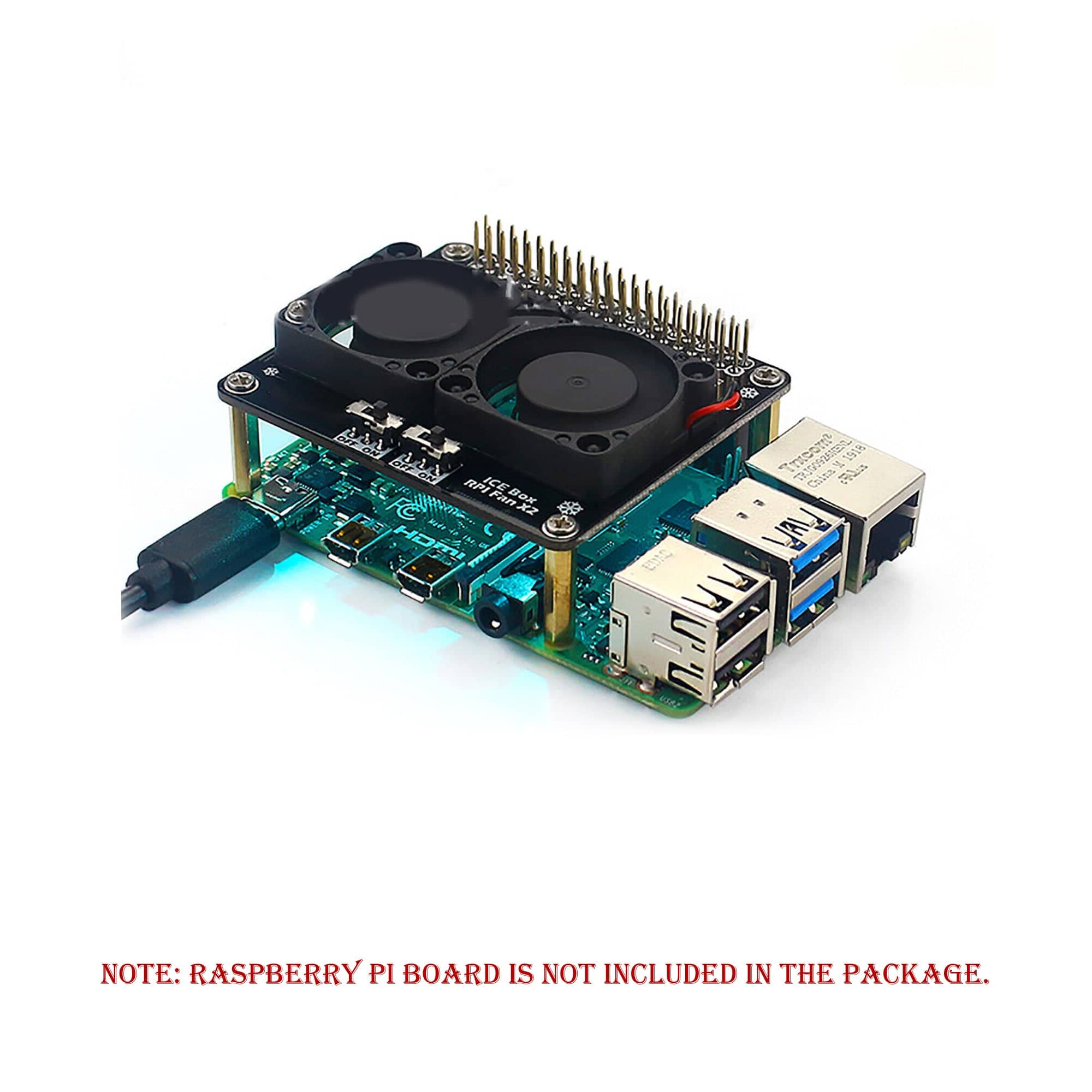 Raspberry Pi Cooling Fan Hat with GPIO Expansion Board – REES52