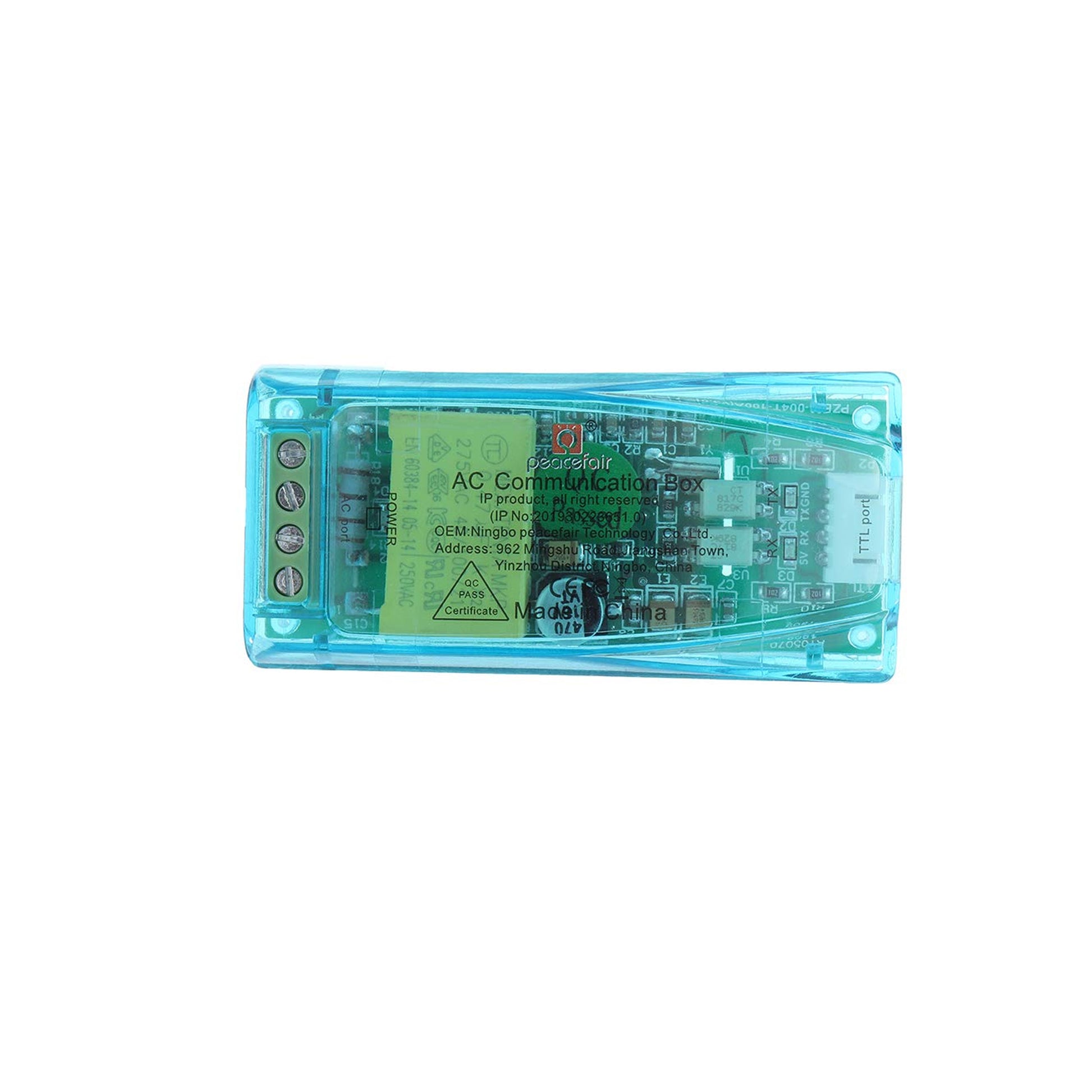 PZEM-004T 0-100A AC Communication Box TTL Serial Module Voltage Current Power Frequency Modbus-RTU With Case - 10A - RS2745 - REES52