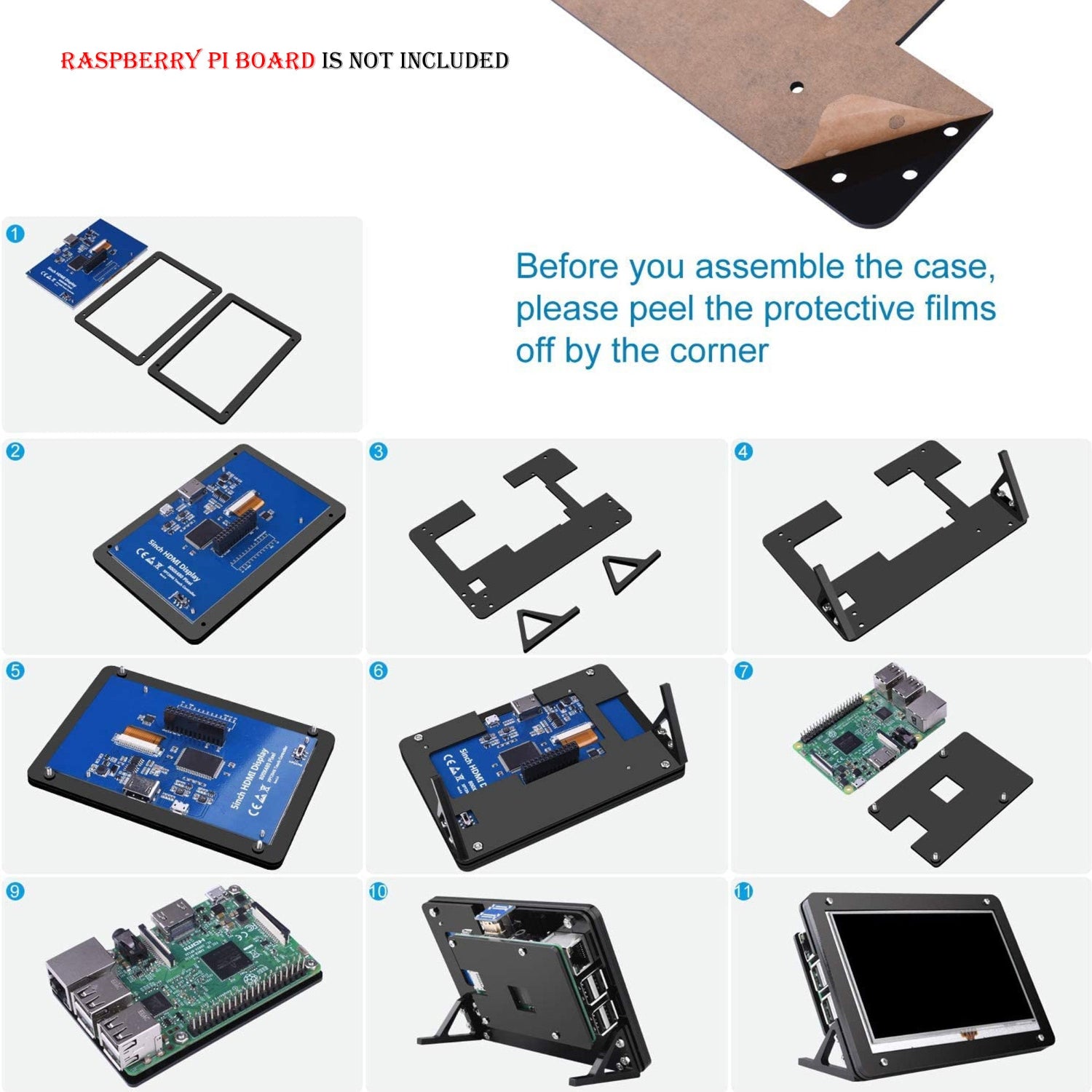 WAVESHARE Raspberry Pi Shield - Display LCD-Touch, 5, 800x480 Pixel | Displays günstig kaufen | elektronik WAVESHARE Raspberry Pi Shield - Display LCD-Touch, 5, 800x480 Pixel | Displays günstig kaufen | elektronik