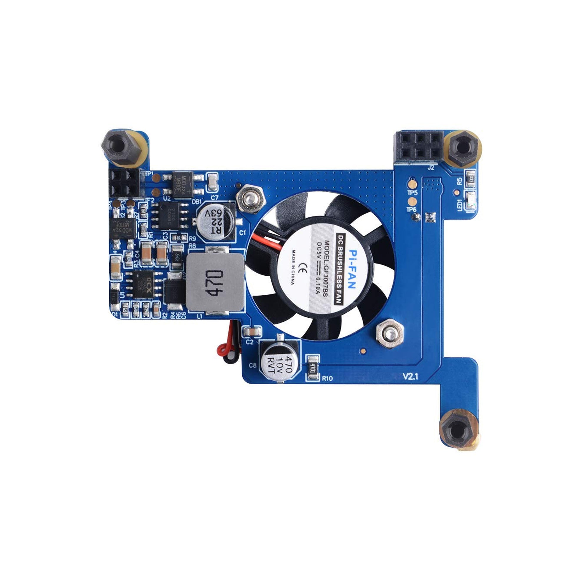Raspberry Pi PoE HAT Support IEEE 802.3af or 802.3at PoE Standard, with Cooling Fan for Pi 4 Model B / 3B, B Plus- RS2850 - REES52