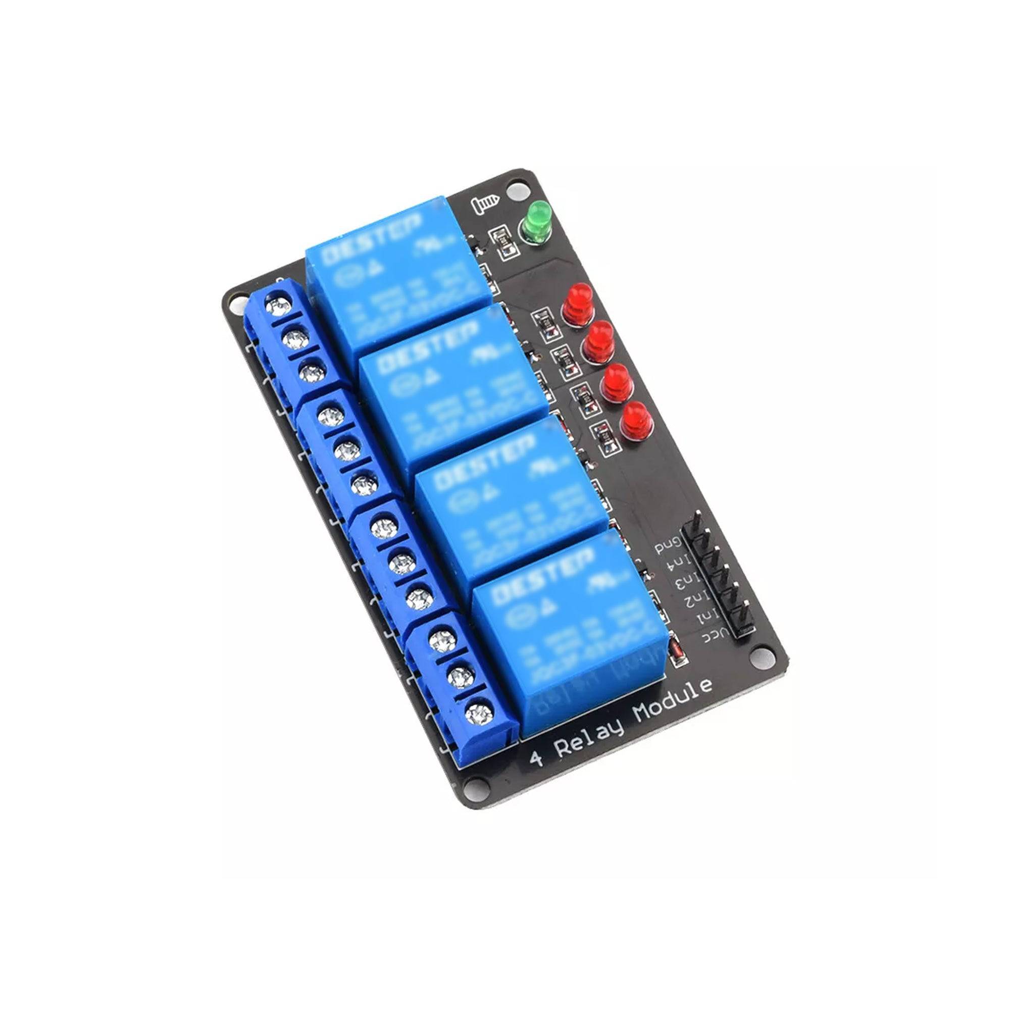 Relay Module Without Background 5V 4 Channel Relay Module without Optocoupler – REES52
