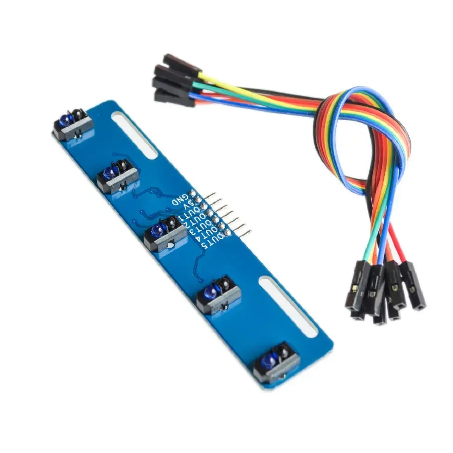 TCRT5000L 5-Channel Infrared Line Tracking Sensor Module – REES52