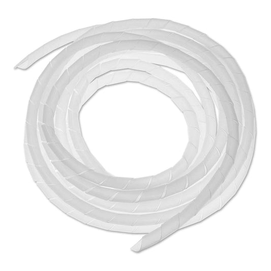 10mm Spiral Wrapping Band for Wires - White - 10Mtr