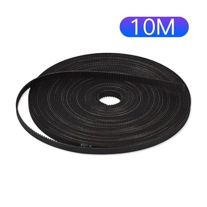 10M GT2 Timing Belt GT2 6mm Open Timing Belt High-Quality 10M GT2 6mm Open Timing Belt For 3D Printers - Black - RS3281