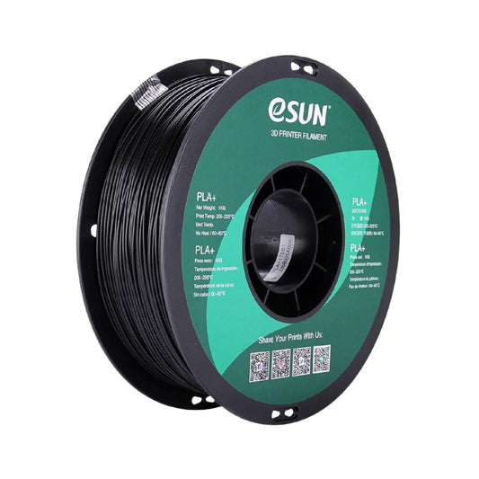 eSun PLA+ 1.75mm Filament Perfect For 3D Printing Projects High-Quality 3D Printing Material Durable & Easy-To-Print PLA+ Filament Compatible With Creality Ender 3 - 1KG - Black - RS3324