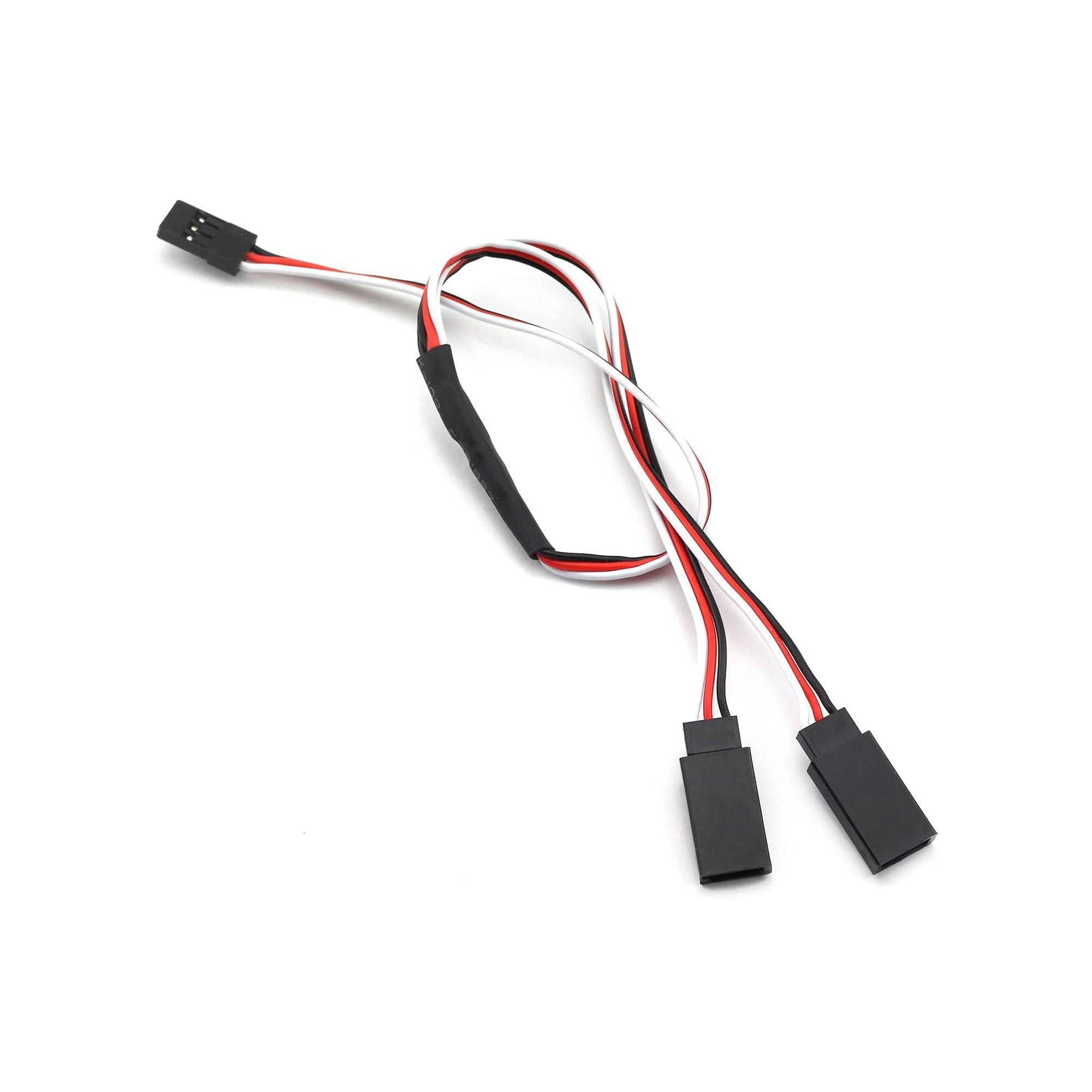 Servo Extender Y Type Servo Extension Wire 1JR Male To 2 Futaba – REES52