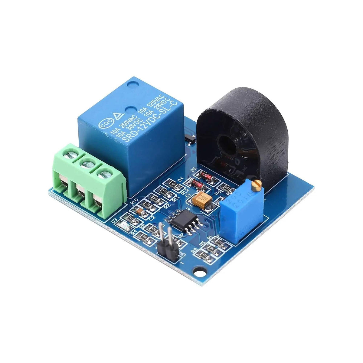 Current Sensor Out Current Detection Module 5A 12V Overcurrent Protection AC Current ...
