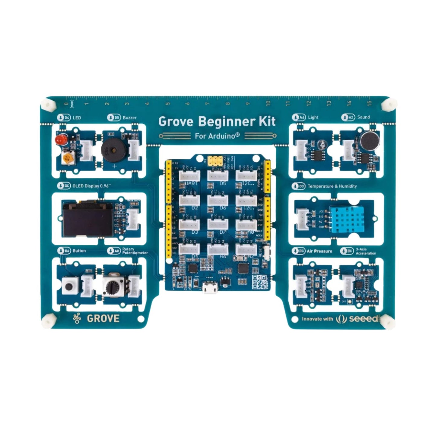 SeeedStudio Grove Arduino Beginner Kit: All-in-One Board & Modules For Endless Projects - RS4012