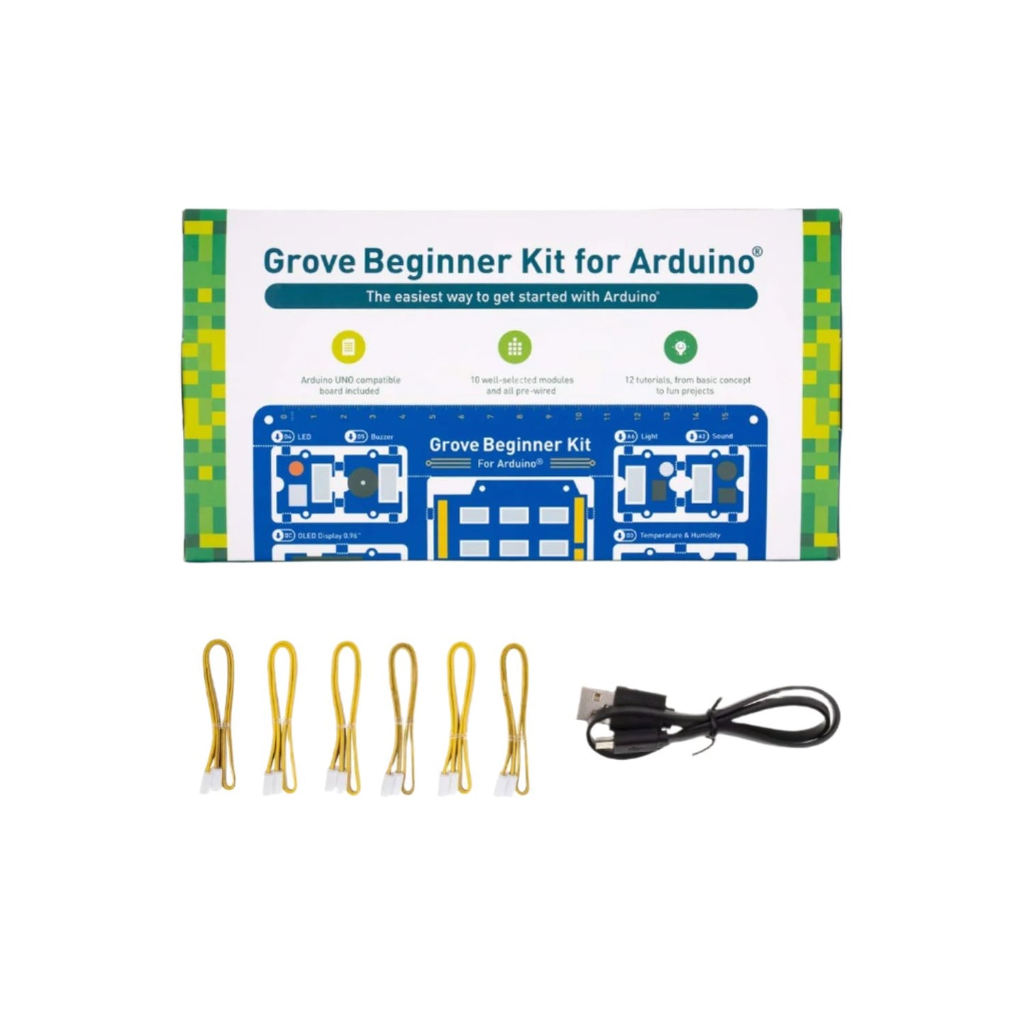 SeeedStudio Grove Arduino Beginner Kit: All-in-One Board & Modules For Endless Projects - RS4012