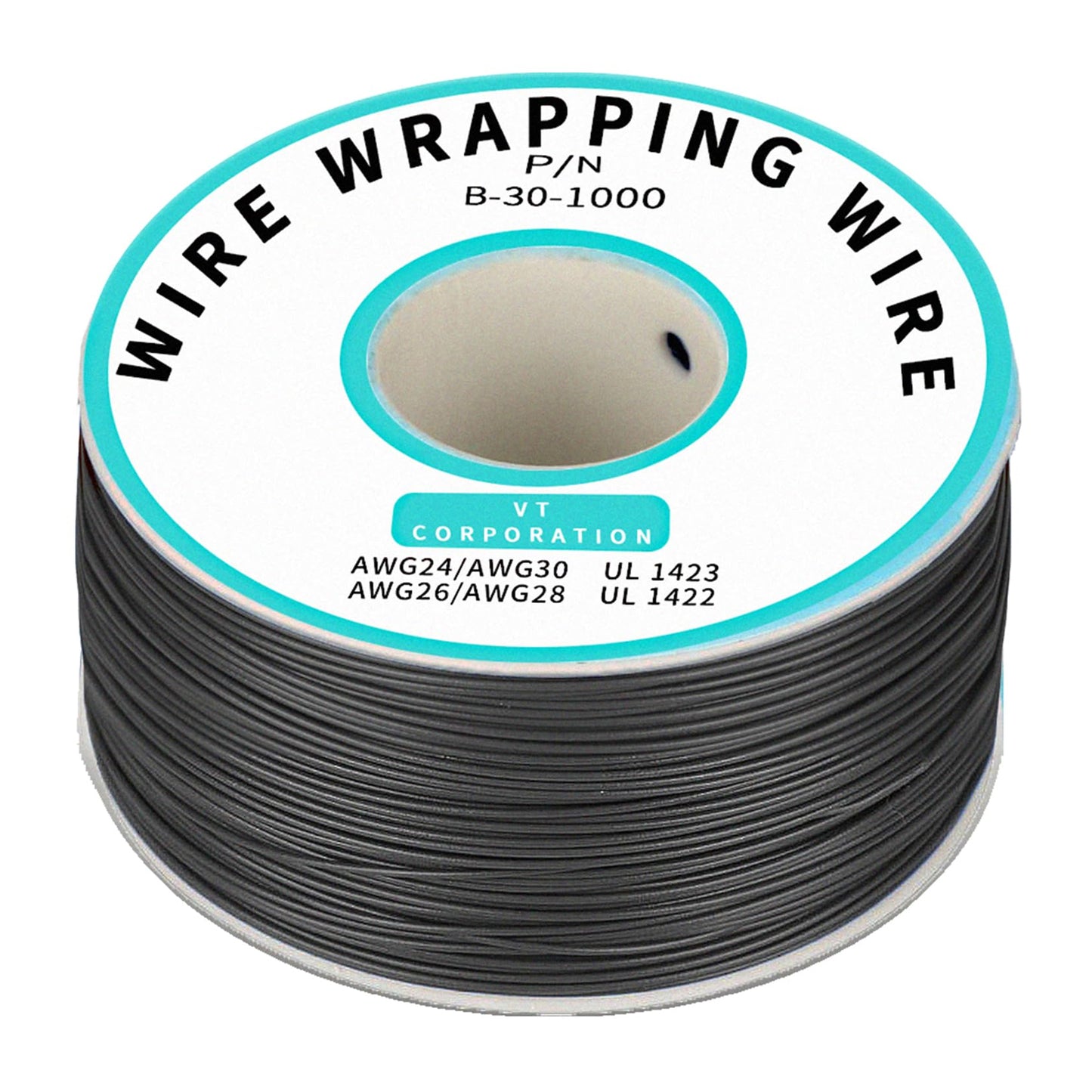 30AWG Wire Wrapping Wire 230m PVC Coated 30AWG Wire High-Quality 30AWG Wire Wrapping Wire (230m) P/N B-30-1000 PVC Insulation for Wire Protection - Black - RS4175