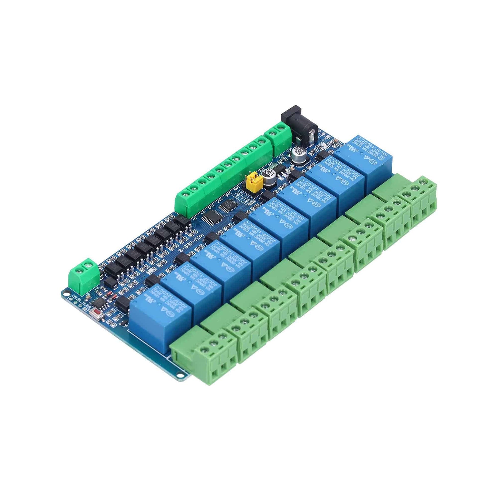 Modbus 8 Channel Relay Module 12V Modbus RTU 8 Channel – REES52