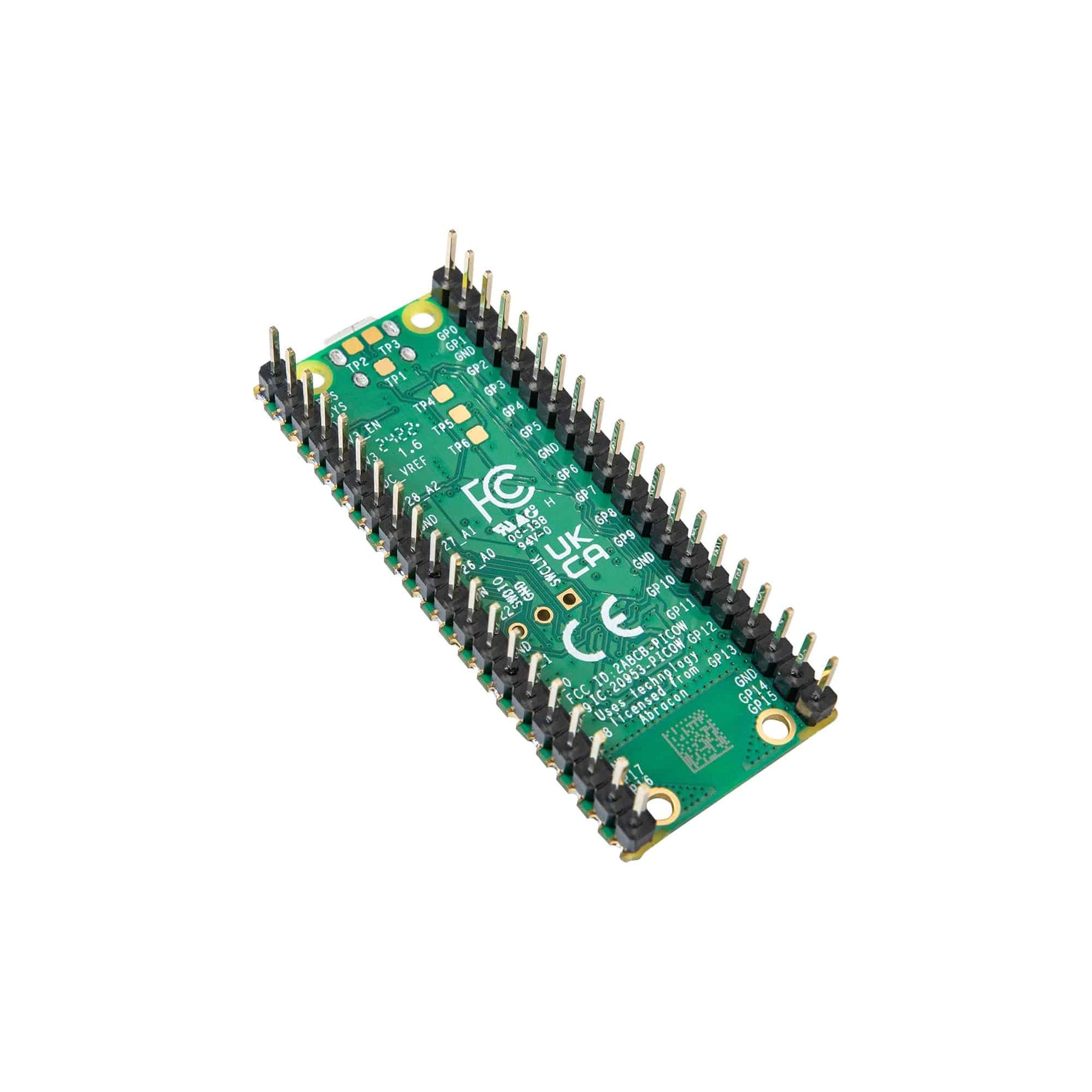 Raspberry Pi Pico W Microcontroller With Pre-Soldered Headers - Wi-Fi 4 & Bluetooth 5.2, RP2040 Dual-Core