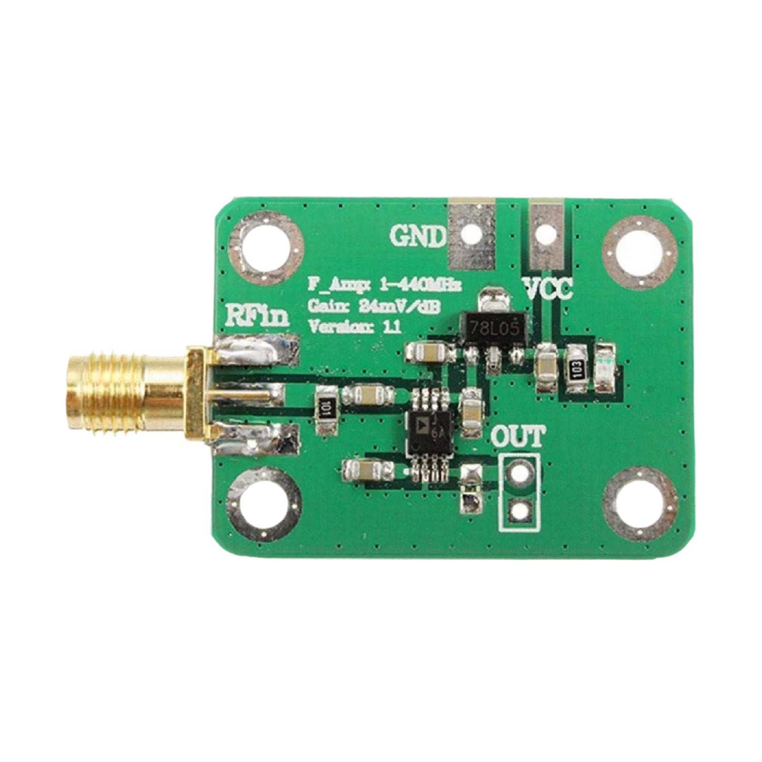 AD8310 RSSI Module 0.1-440 MHz RF Log Detector/Power Meter Module – REES52