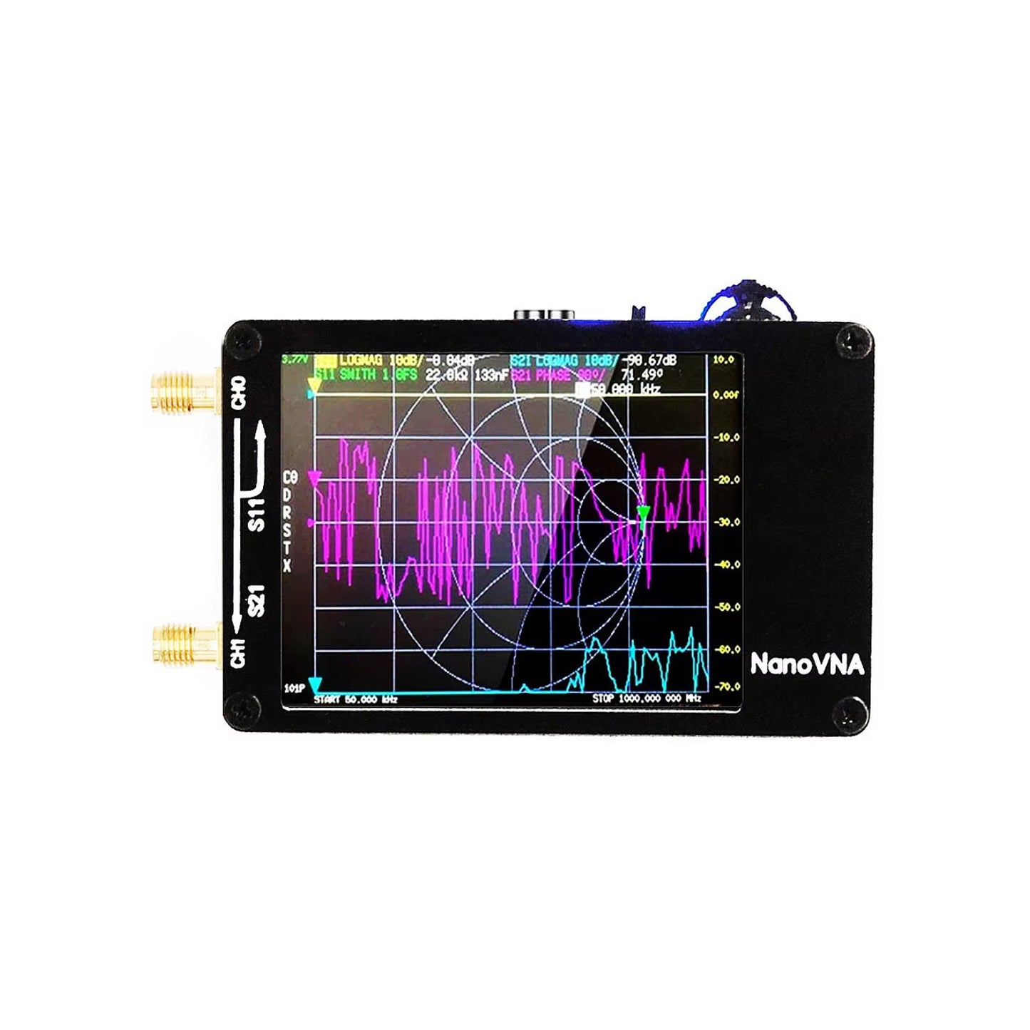 NanoVNA-H Antenna Analyzer Upgraded Antenna Vector Network Analyzer MF HF VHF UHF Antenna Analyzer SD Card Antenna Analyzer Portable Antenna Analyzer For Beginners DIY Antenna Analyzer With SD Card - RS5150