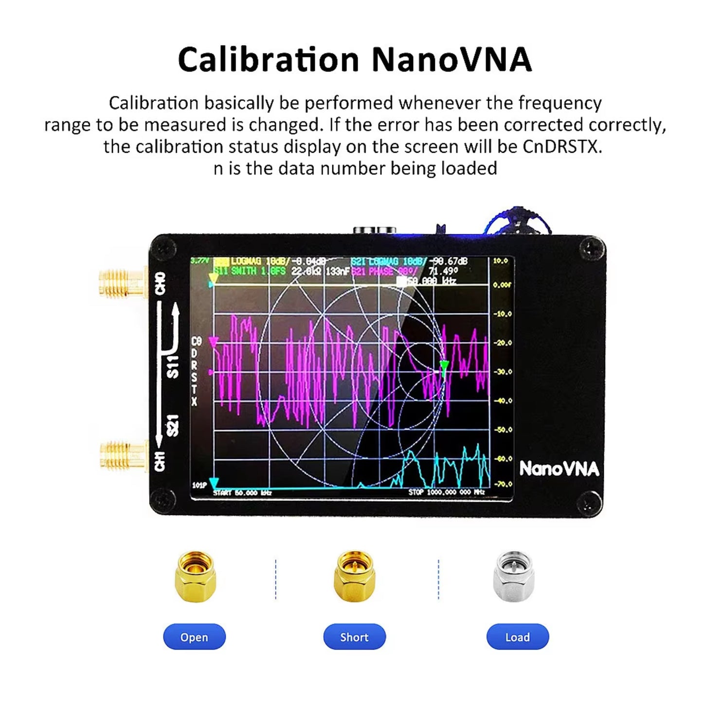 NanoVNA-H Antenna Analyzer Upgraded Antenna Vector Network Analyzer MF HF VHF UHF Antenna Analyzer SD Card Antenna Analyzer Portable Antenna Analyzer For Beginners DIY Antenna Analyzer With SD Card - RS5150