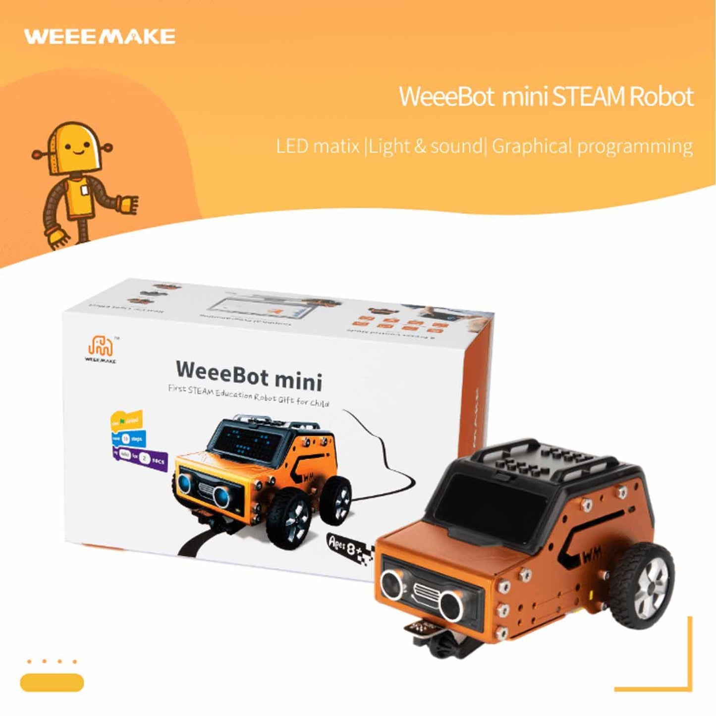 Weeemake WeeeBot Mini STEAM Education Robot V 2.0