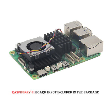 Raspberry Pi 5 Active Cooler Raspberry Pi 5 Cooling Fan Compatible with Raspberry Pi 5 4GB, and 8GB - Black - RS5759 - REES52