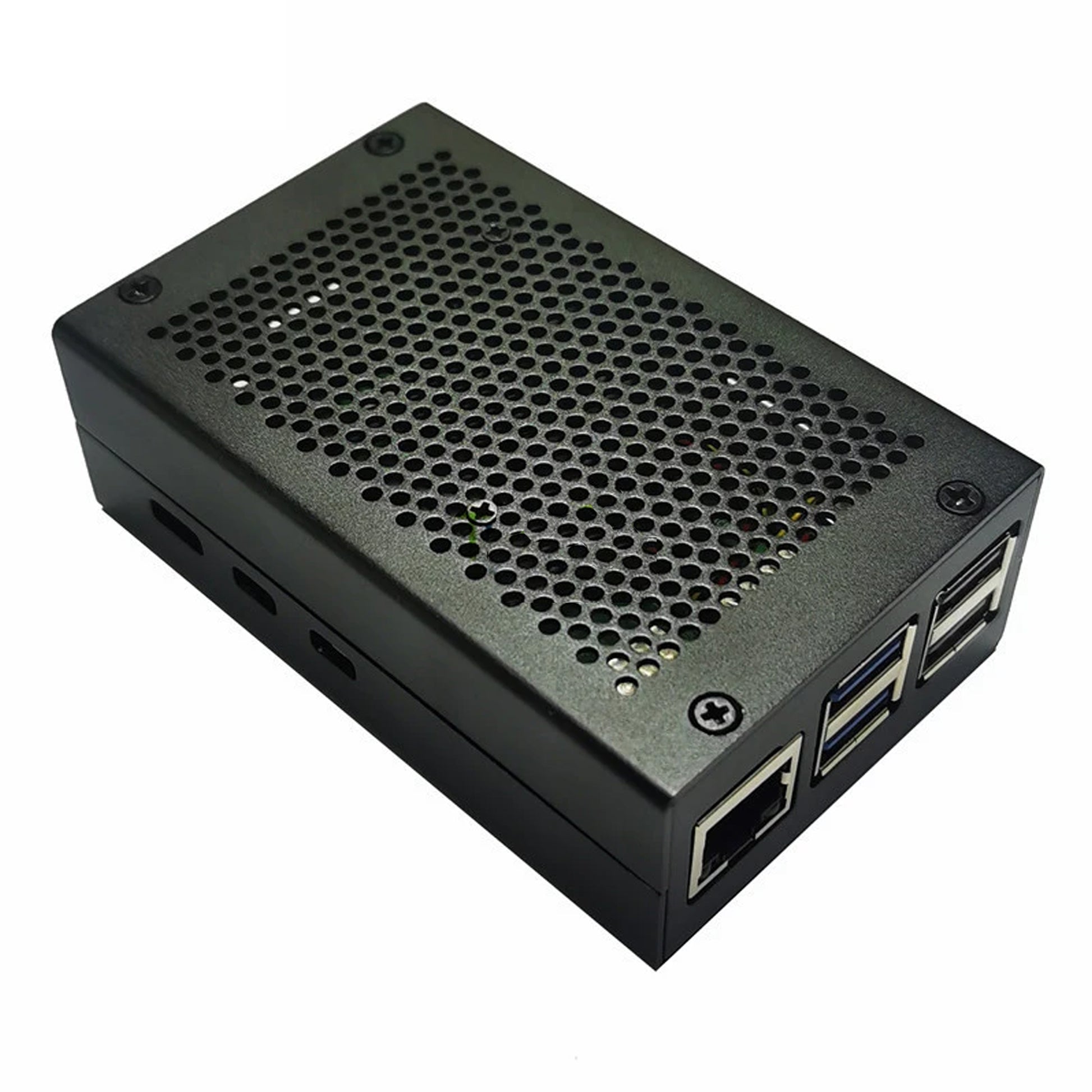 Raspberry Pi 5 Case Raspberry Pi 5 Aluminum Case Metal Enclosure for Raspberry Pi 5 2GB, 4GB, and 8GB - Black - RS5791 - REES52