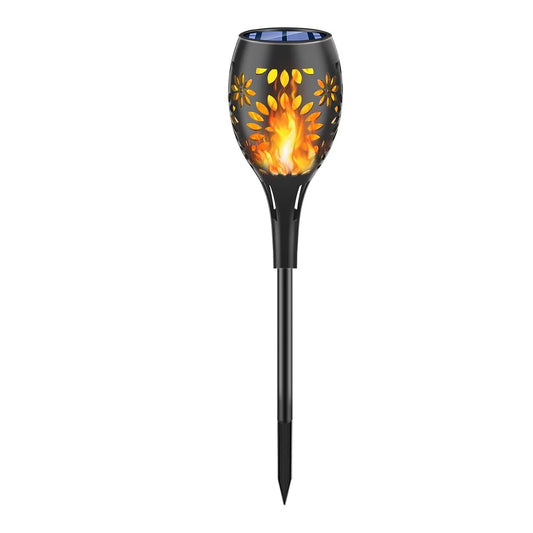 Flickering Flame Solar Lights Solar Torch Lights Outdoor, Flickering Flames Solar Lights, Waterproof Flame Lights for Outside, Landscape Decoration Lighting Dusk To Dawn Auto On/Off for Yard Patio Pack Of 1 - RS5832