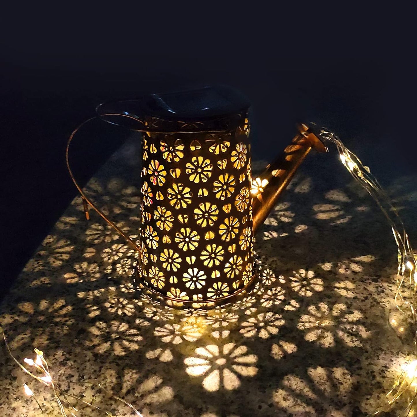 Watering Can Solar Lights LED Solar Lanterns Outdoor Metal Garden Decor Patio Decor LED Hanging Solar Lights Table Lamp For Patio, Yard, Walkway, Pathway - RS5850