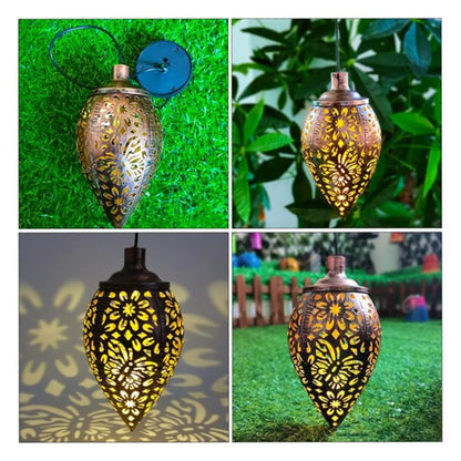 Butterfly Solar Lantern Light Hanging Solar Lantern Butterfly & Dragonfly Lantern Outdoor For Garden Decor Yard Decorations And Decorative Patio Pack Of 1 - RS5851