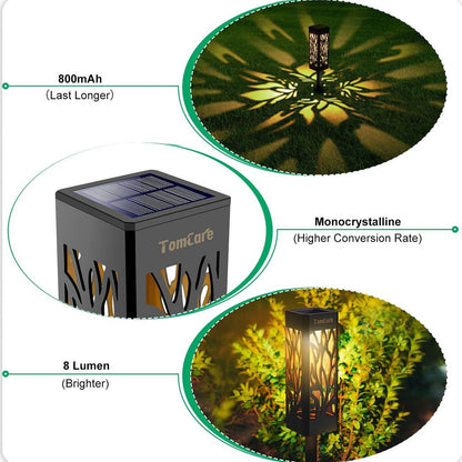 Upgraded Solar Pathway Lights Solar-Powered Upgraded Stake Lights Garden Decoration Solar Lights Walkway Solar Light Waterproof Solar LED Light, Pack Of 1 - RS5857