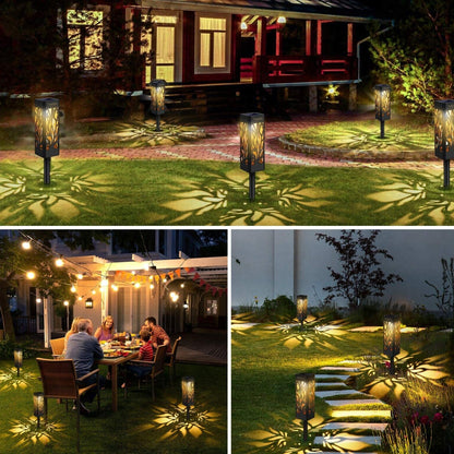 Upgraded Solar Pathway Lights Solar-Powered Upgraded Stake Lights Garden Decoration Solar Lights Walkway Solar Light Waterproof Solar LED Light, Pack Of 1 - RS5857